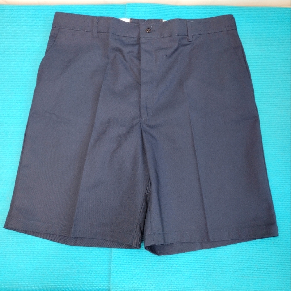 Red Kap Men's Navy Blue Shorts Flat Front Work Uniform - Size 42